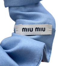Load image into Gallery viewer, MIUMIU Twill Scrunchie AmaranteRed/Cornflower51F181 Silk100%
