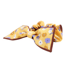 将图像加载到图库查看器中，MIUMIU Twill Scrunchie Yellow/Multicolor51F181 Silk100%
