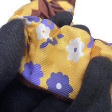 将图像加载到图库查看器中，MIUMIU Twill Scrunchie Yellow/Multicolor51F181 Silk100%
