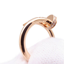 将图像加载到图库查看器中，CARTIER Juste Un Clou Diamond Ring Size Classic/51/#11B4094851/B4094800 18K Pink Gold
