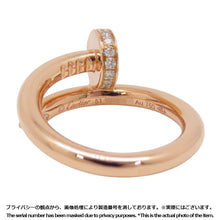 将图像加载到图库查看器中，CARTIER Juste Un Clou Diamond Ring Size Classic/51/#11B4094851/B4094800 18K Pink Gold
