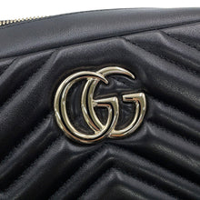 Load image into Gallery viewer, GUCCI GG Marmont Camera Bag Black855273 AAFXD 1000 Nappa Leather Size Small
