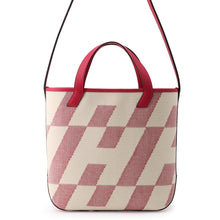 将图像加载到图库查看器中，HERMES H Ambie Framboise Toile H Swift Leather Size PM
