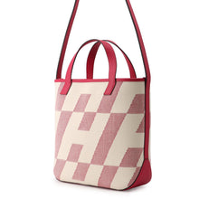 将图像加载到图库查看器中，HERMES H Ambie Framboise Toile H Swift Leather Size PM
