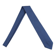 Load image into Gallery viewer, HERMES Heavy Silk Tie Stars Maillon Size 2.8" Marine/Azur/Blanc Silk100%
