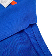 将图像加载到图库查看器中，HERMES Serie Button Polo Shirt Size S Blue/Orange Cotton50% Polyester50%
