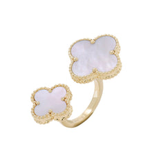 Load image into Gallery viewer, Van Cleef &amp; Arpels Magic Alhambra Entre Le Door Ring Size 51/#11VCARN05551/VCARN05500 18K Yellow Gold
