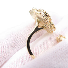 Load image into Gallery viewer, Van Cleef &amp; Arpels Magic Alhambra Entre Le Door Ring Size 51/#11VCARN05551/VCARN05500 18K Yellow Gold
