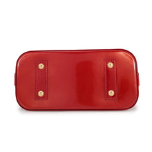 将图像加载到图库查看器中，LOUIS VUITTON Alma Pomme D'amourM91593 Monogram Vernis Leather Rayures Size BB

