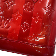 将图像加载到图库查看器中，LOUIS VUITTON Alma Pomme D'amourM91593 Monogram Vernis Leather Rayures Size BB
