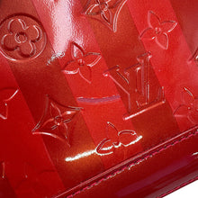 将图像加载到图库查看器中，LOUIS VUITTON Alma Pomme D'amourM91593 Monogram Vernis Leather Rayures Size BB
