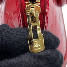 将图像加载到图库查看器中，LOUIS VUITTON Alma Pomme D'amourM91593 Monogram Vernis Leather Rayures Size BB
