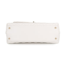 Load image into Gallery viewer, CHANEL Matelasse Coco Handle 2WAYHandbag WhiteA92991 Caviar Leather Size 29
