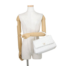 Load image into Gallery viewer, CHANEL Matelasse Coco Handle 2WAYHandbag WhiteA92991 Caviar Leather Size 29

