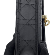将图像加载到图库查看器中，Dior My Dior Daily Chain Pouch Cannage BlackS0937ONMJ_M900 Lambskin
