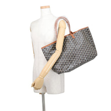 Load image into Gallery viewer, GOYARD Saint Louis Black/TanSTLOUIPMLTY01CL03P PVC Leather Size PM
