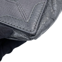 Load image into Gallery viewer, BALENCIAGA Navy Cabas 2WAY Handbag Gray390346 Leather Canvas Size XS

