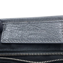 Load image into Gallery viewer, BALENCIAGA Navy Cabas 2WAY Handbag Gray390346 Leather Canvas Size XS
