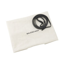 Load image into Gallery viewer, BALENCIAGA Navy Cabas 2WAY Handbag Gray390346 Leather Canvas Size XS
