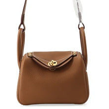 将图像加载到图库查看器中，HERMES Lindy Gold Taurillon Clemence Size Mini
