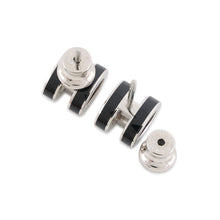 将图像加载到图库查看器中，HERMES Pop Ash Earrings Black Metal Lacquer
