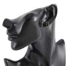 将图像加载到图库查看器中，HERMES Pop Ash Earrings Black Metal Lacquer
