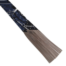 将图像加载到图库查看器中，HERMES Twilly Fringe Les Crèmes à Pois Blue Marine/Argent/Multi Silk100% Leather
