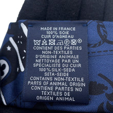 将图像加载到图库查看器中，HERMES Twilly Fringe Les Crèmes à Pois Blue Marine/Argent/Multi Silk100% Leather
