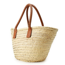Load image into Gallery viewer, Chloe Marcy Raffia Tote Beige/BrownCHC20US828C9725M Raffia Leather Size Medium
