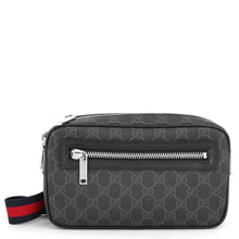 Load image into Gallery viewer, GUCCI GG Supreme Small Belt Bag Black792094 GG SupremeCanvas Leather
