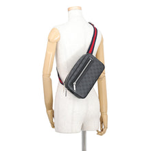 Load image into Gallery viewer, GUCCI GG Supreme Small Belt Bag Black792094 GG SupremeCanvas Leather
