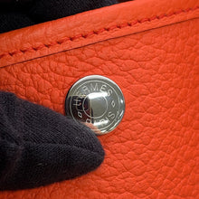将图像加载到图库查看器中，HERMES Garden Party Buckle Workshop Orange Poppy Country Leather Size PM
