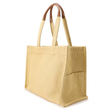 Load image into Gallery viewer, CELINE Cabatais Triomphe Tote Bag Natural/Brown196762DST.02NT Canvas Leather Size Large
