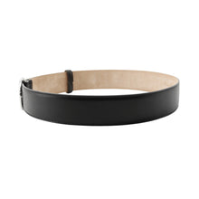 将图像加载到图库查看器中，Dior D-buckle belt Size S Black Leather

