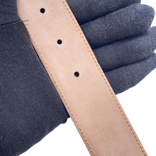 将图像加载到图库查看器中，Dior D-buckle belt Size S Black Leather
