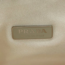 将图像加载到图库查看器中，PRADA Re-Edition 2000 Handbag White1BC515 Satin Rhinestone
