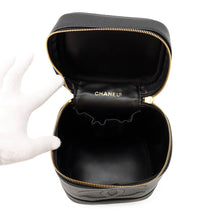 将图像加载到图库查看器中，CHANEL Vertical vanity bag BlackA01998 Caviar Leather
