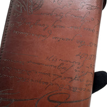 将图像加载到图库查看器中，Berluti Itauba Calligraphy Zip Around Brown scritto leather
