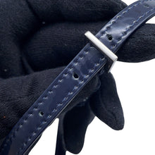 将图像加载到图库查看器中，SAINT LAURENT PARIS FawnShoulder Navy Patent Leather
