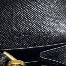 将图像加载到图库查看器中，PRADA Bifold Wallet Black1M1037 Saffiano LeatherLeather
