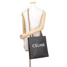Load image into Gallery viewer, CELINE Triomphe Small Vertical Cabas 2WAY Bag Tan191542BZK PVC Leather

