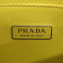 Load image into Gallery viewer, PRADA Embossed Triangle Logo 2-Way Bag Mini Yellow1BA333 Leather
