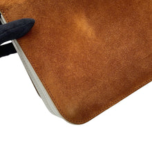 Load image into Gallery viewer, BURBERRY ChainShoulder Brown/White Suede leather
