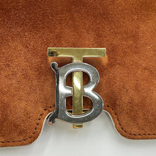 Load image into Gallery viewer, BURBERRY ChainShoulder Brown/White Suede leather
