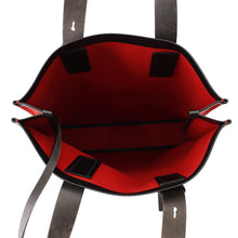 将图像加载到图库查看器中，Ferragamo Logo tote Red/Black241297 764871 Canvas Leather
