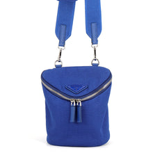 将图像加载到图库查看器中，PRADA Triangle logo Shoulder Blue2VH147 Canvas
