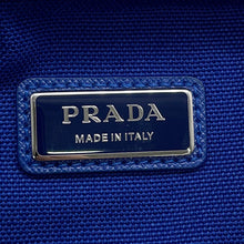将图像加载到图库查看器中，PRADA Triangle logo Shoulder Blue2VH147 Canvas
