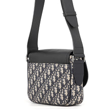 Load image into Gallery viewer, Dior Oblique Saddle Shoulder Beige/Navy1ADME130YKS_H27E Canvas Leather Size Mini
