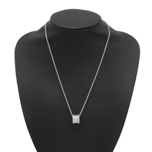 将图像加载到图库查看器中，BVLGARI B.Zero1Padlock Save the Children Necklace361007 SV925
