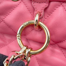 Load image into Gallery viewer, CHANEL Matelasse Drawstring Double Pocket Backpack PinkAS4342 Lambskin
